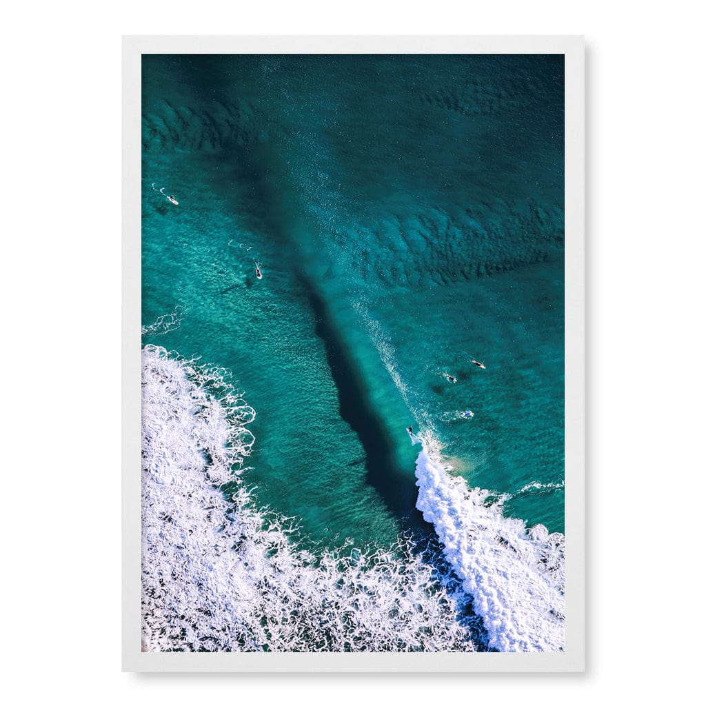 Catching Waves 1 Wall Art Print A2 (42 x 59.4cm) / Matte White Frame / No Border from our Australian Made Framed Wall Art, Prints & Posters collection by Profile Products (Australia) Pty Ltd