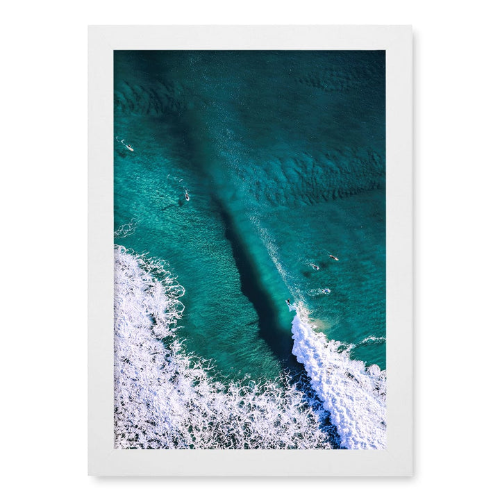 Catching Waves 1 Wall Art Print A4 (21 x 29.7cm) / Matte White Frame / No Border from our Australian Made Framed Wall Art, Prints & Posters collection by Profile Products (Australia) Pty Ltd