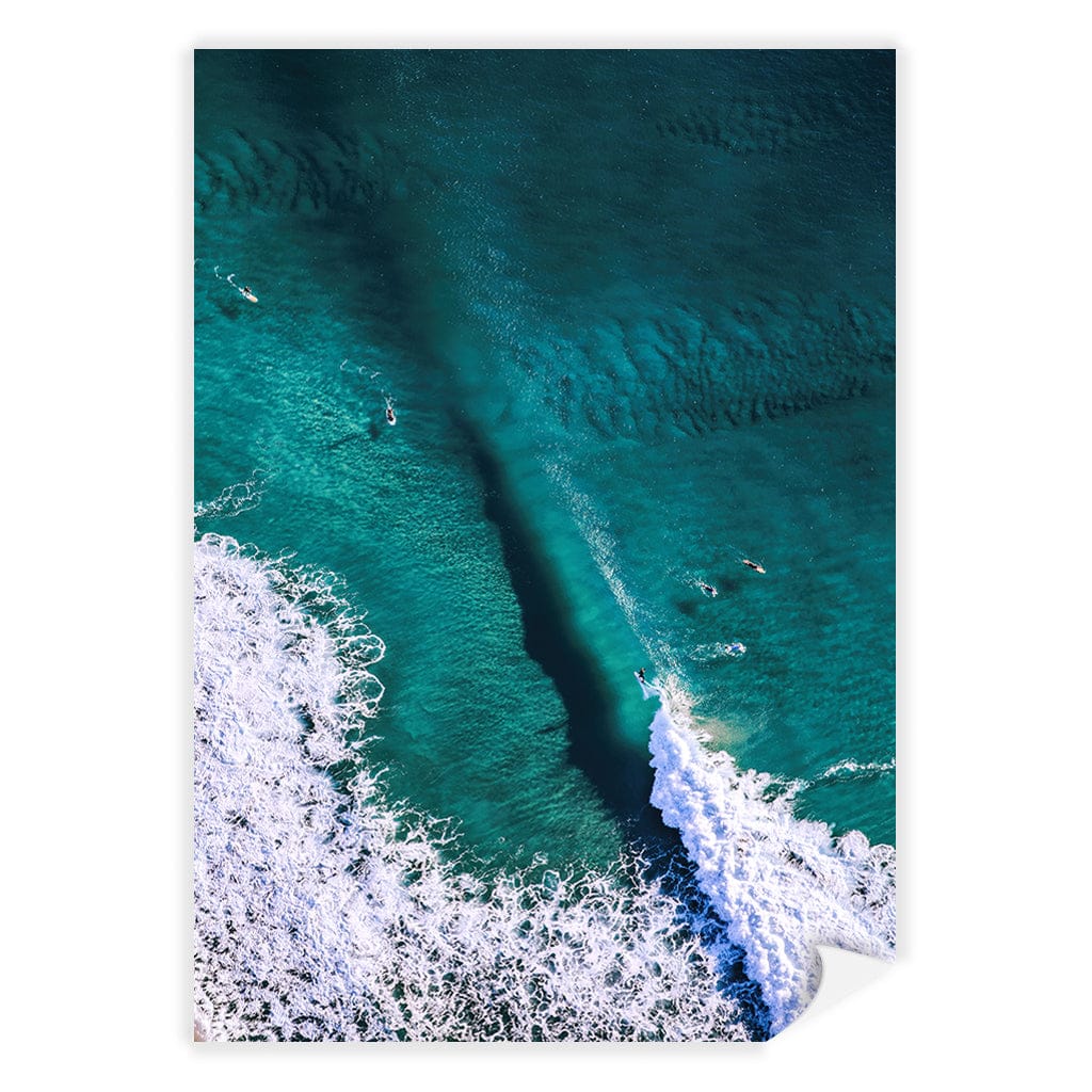 Catching Waves 1 Wall Art Print A4 (21 x 29.7cm) / Print Only / No Border from our Australian Made Framed Wall Art, Prints & Posters collection by Profile Products (Australia) Pty Ltd