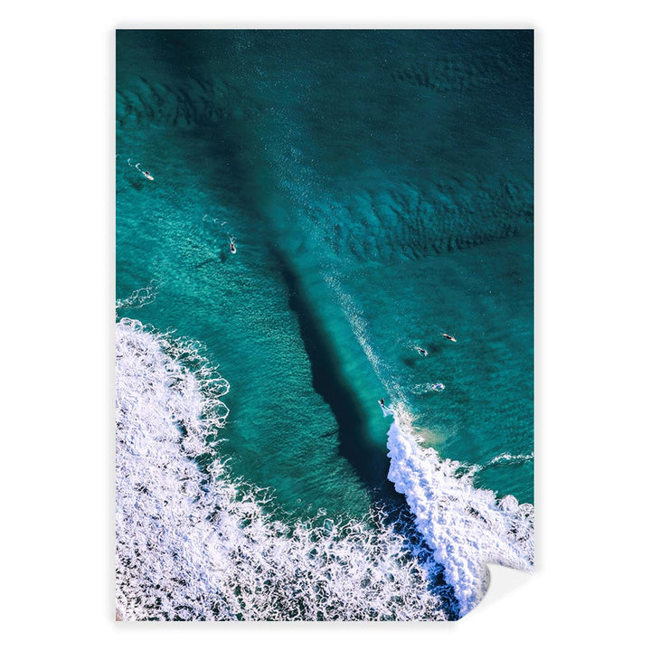 Catching Waves 1 Wall Art Print A4 (21 x 29.7cm) / Print Only / No Border from our Australian Made Framed Wall Art, Prints & Posters collection by Profile Products (Australia) Pty Ltd