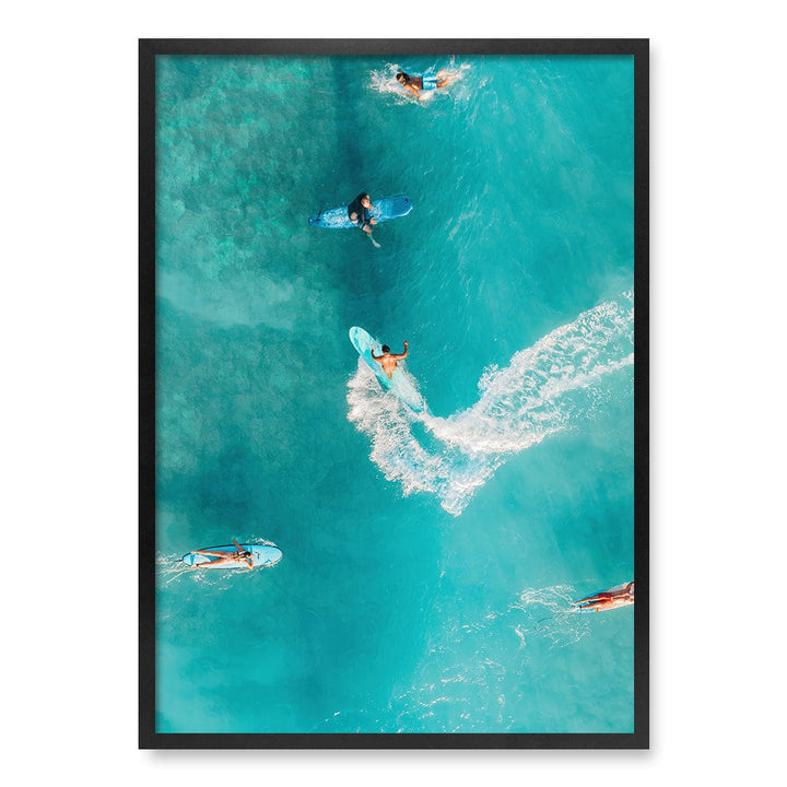 Catching Waves 2 Wall Art Print A1 (59.4 x 84.1cm) / Matte Black Frame / No Border from our Australian Made Framed Wall Art, Prints & Posters collection by Profile Products (Australia) Pty Ltd