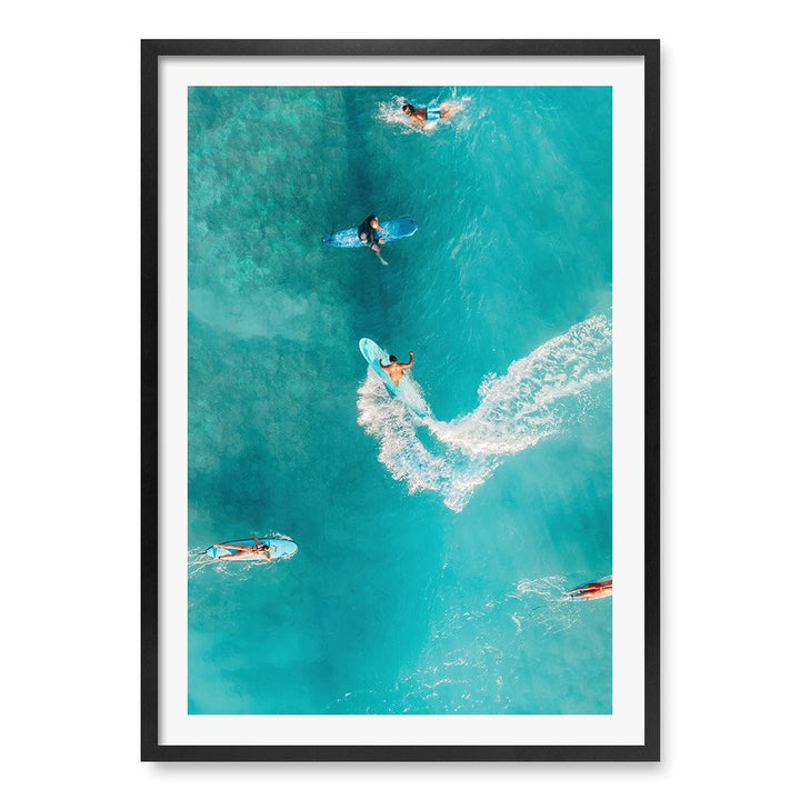 Catching Waves 2 Wall Art Print A1 (59.4 x 84.1cm) / Matte Black Frame / White Border from our Australian Made Framed Wall Art, Prints & Posters collection by Profile Products (Australia) Pty Ltd