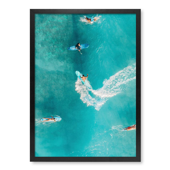 Catching Waves 2 Wall Art Print A2 (42 x 59.4cm) / Matte Black Frame / No Border from our Australian Made Framed Wall Art, Prints & Posters collection by Profile Products (Australia) Pty Ltd