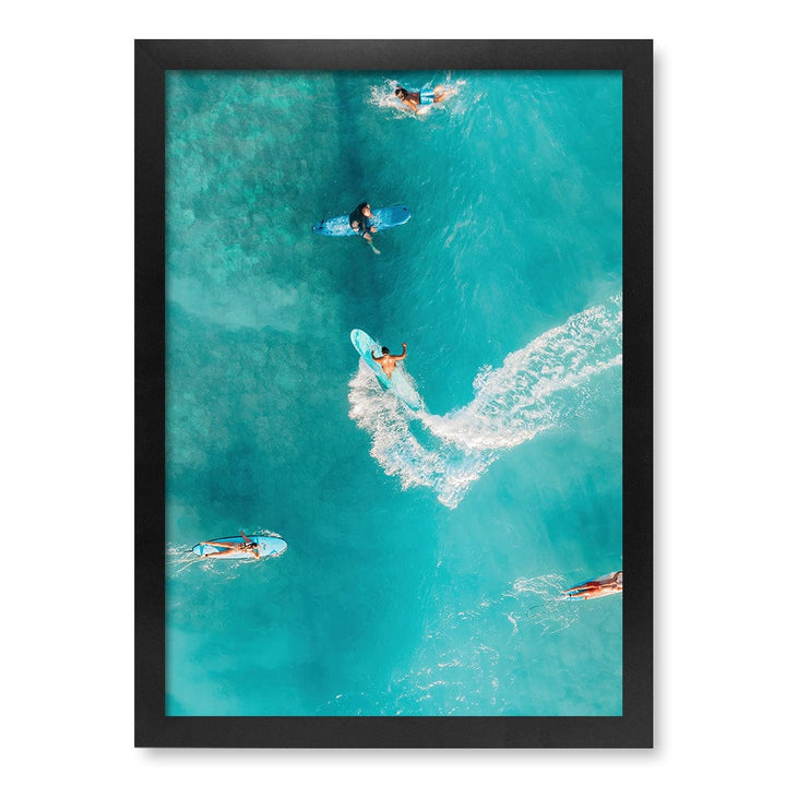 Catching Waves 2 Wall Art Print A3 (29.7 x 42cm) / Matte Black Frame / No Border from our Australian Made Framed Wall Art, Prints & Posters collection by Profile Products (Australia) Pty Ltd