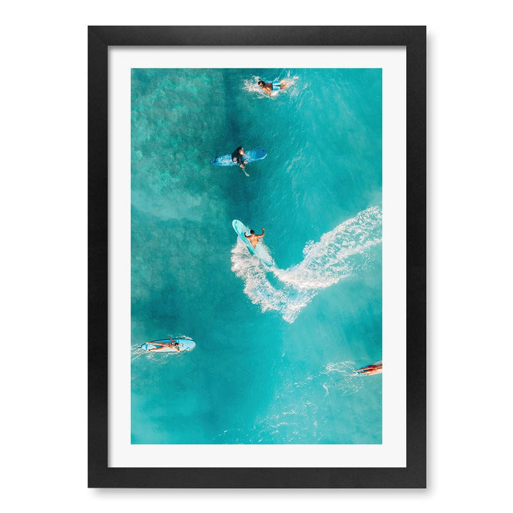 Catching Waves 2 Wall Art Print A3 (29.7 x 42cm) / Matte Black Frame / White Border from our Australian Made Framed Wall Art, Prints & Posters collection by Profile Products (Australia) Pty Ltd