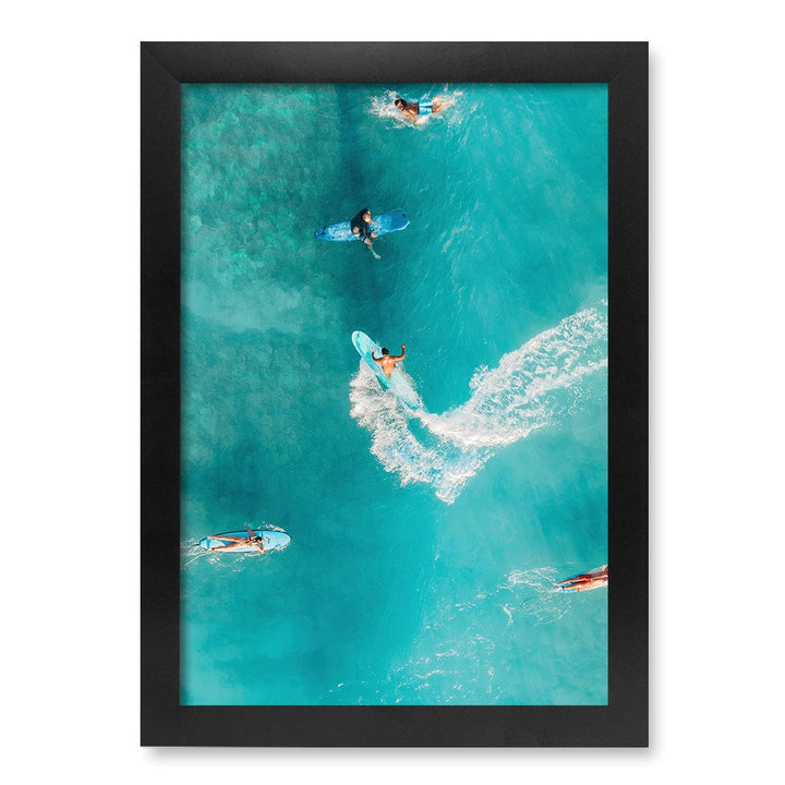 Catching Waves 2 Wall Art Print A4 (21 x 29.7cm) / Matte Black Frame / No Border from our Australian Made Framed Wall Art, Prints & Posters collection by Profile Products (Australia) Pty Ltd