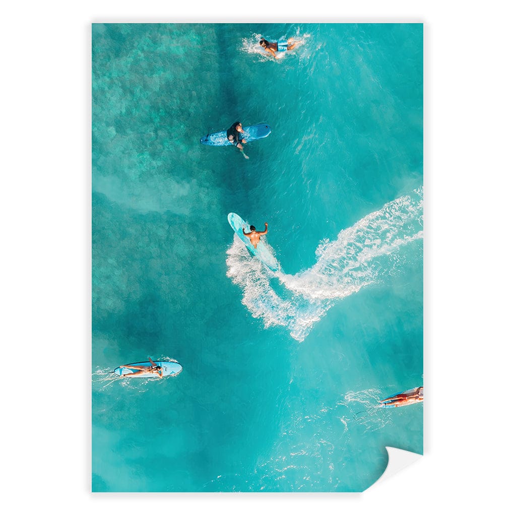 Catching Waves 2 Wall Art Print A4 (21 x 29.7cm) / Print Only / No Border from our Australian Made Framed Wall Art, Prints & Posters collection by Profile Products (Australia) Pty Ltd