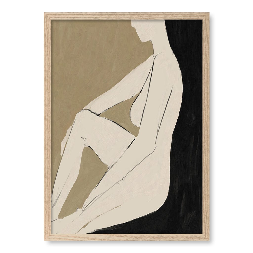 Chill Abstract Wall Art Print by Dan Hobday A4 (21 x 29.7cm) / Natural Oak Frame / No Border from our Australian Made Framed Wall Art, Prints & Posters collection by Profile Products (Australia) Pty Ltd