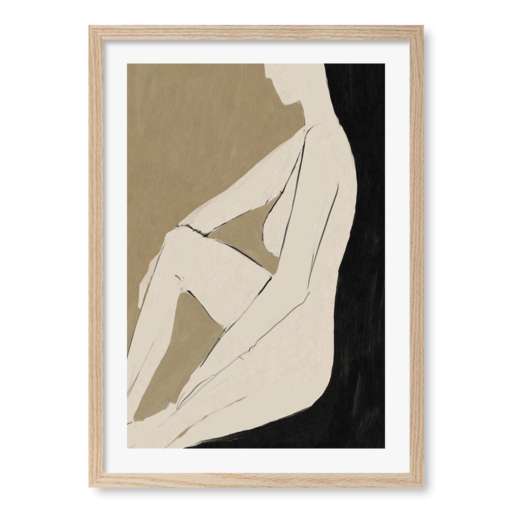 Chill Abstract Wall Art Print by Dan Hobday A4 (21 x 29.7cm) / Natural Oak Frame / White Border from our Australian Made Framed Wall Art, Prints & Posters collection by Profile Products (Australia) Pty Ltd
