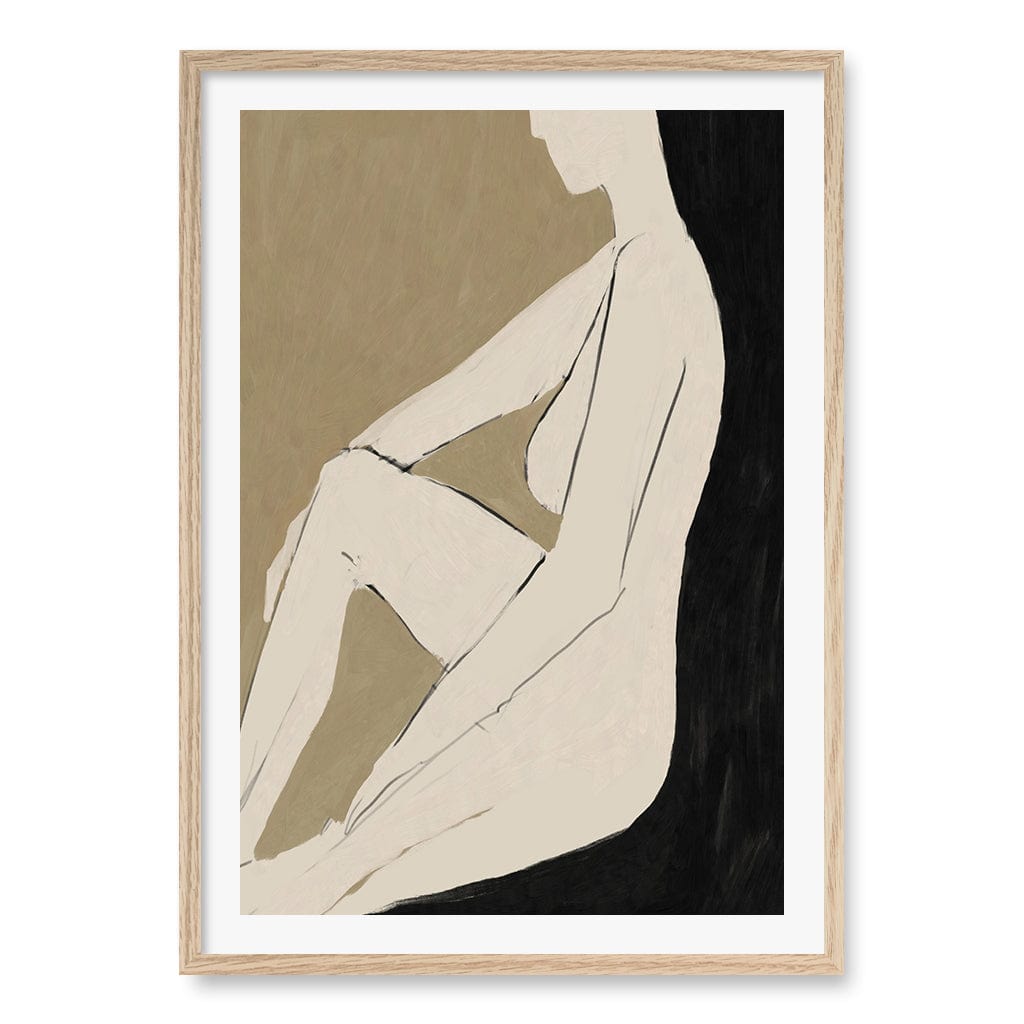 Chill Wall Art Print A1 (59.4 x 84.1cm) / Natural Oak Frame / White Border from our Australian Made Wall Art collection by Profile Australia