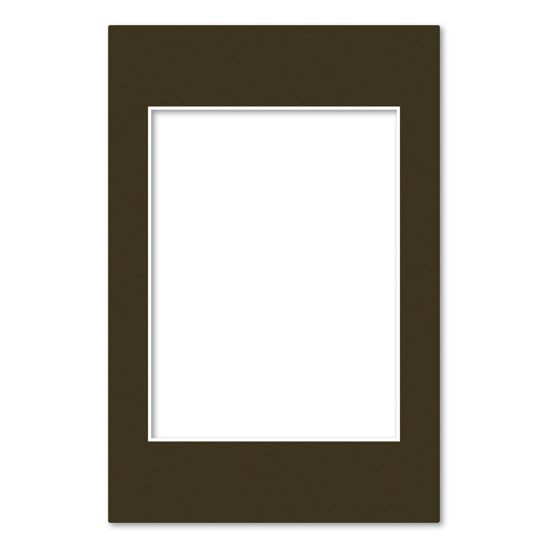 Chocolate Brown Acid-Free Mat Board 8x12in (20.3x30.5cm) to suit 6x8in (15x20cm) image from our Mat Boards collection by Profile Products (Australia) Pty Ltd