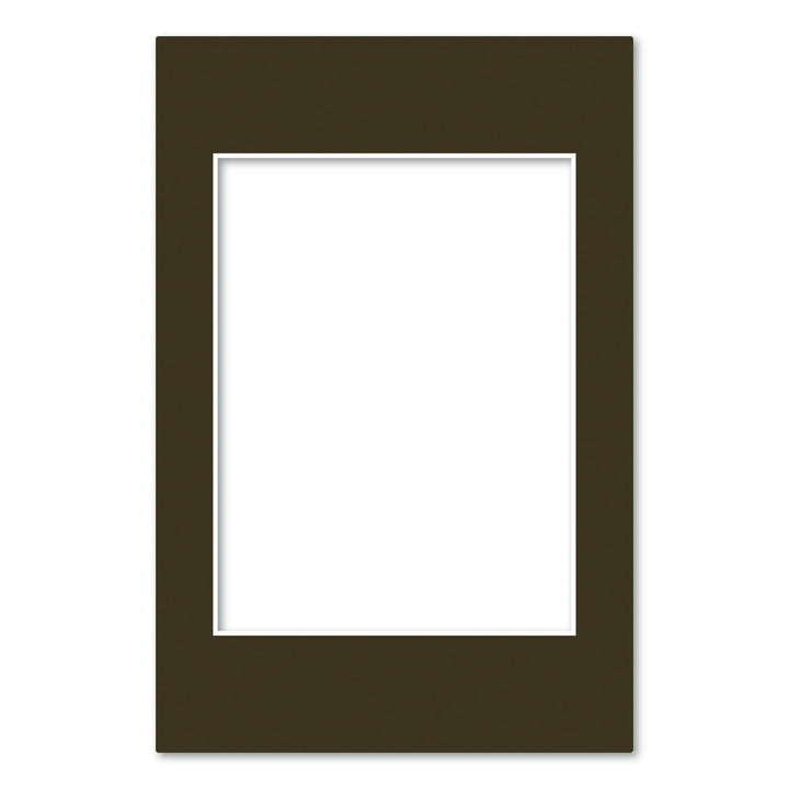 Chocolate Brown Acid-Free Mat Board 8x12in (20.3x30.5cm) to suit 6x8in (15x20cm) image from our Mat Boards collection by Profile Products (Australia) Pty Ltd