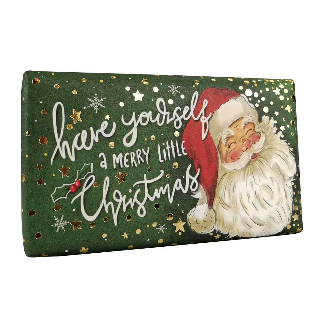 Cinnamon & Orange Santa Christmas Festive Soap Bar from our Luxury Bar Soap collection by The English Soap Company