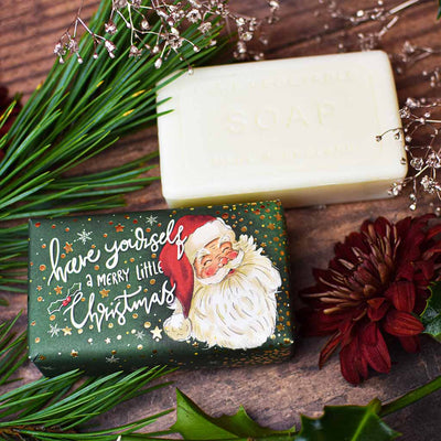 Cinnamon & Orange Santa Christmas Festive Soap Bar from our Luxury Bar Soap collection by The English Soap Company