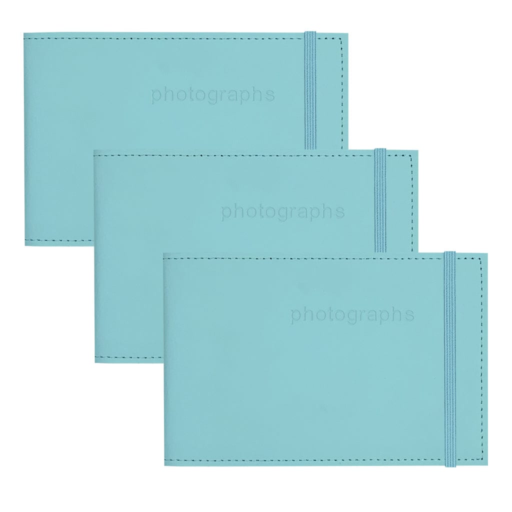 Citi Leather Baby Blue Pocket Photo Wallet - 3 Pack Bundle from our Photo Albums collection by Profile Products (Australia) Pty Ltd