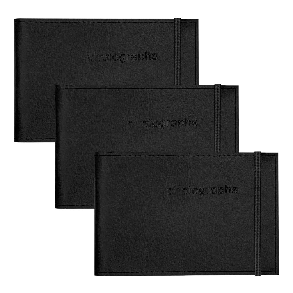 Citi Leather Black Pocket Photo Wallet - 3 Pack Bundle from our Photo Albums collection by Profile Products (Australia) Pty Ltd