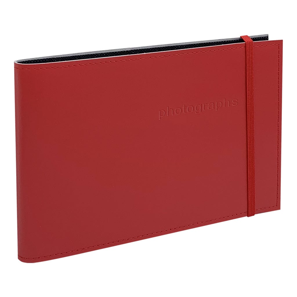 Citi Leather Red Medium 5x7in Pocket Brag Book Photo Wallet from our Photo Albums collection by Profile Products (Australia) Pty Ltd