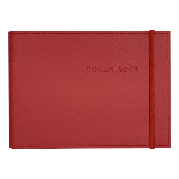 Citi Leather Red Medium 5x7in Pocket Brag Book Photo Wallet from our Photo Albums collection by Profile Products (Australia) Pty Ltd