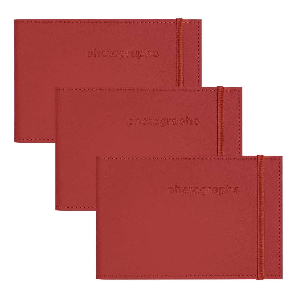 Citi Leather Red Pocket Photo Wallet - 3 Pack Bundle from our Photo Albums collection by Profile Products (Australia) Pty Ltd