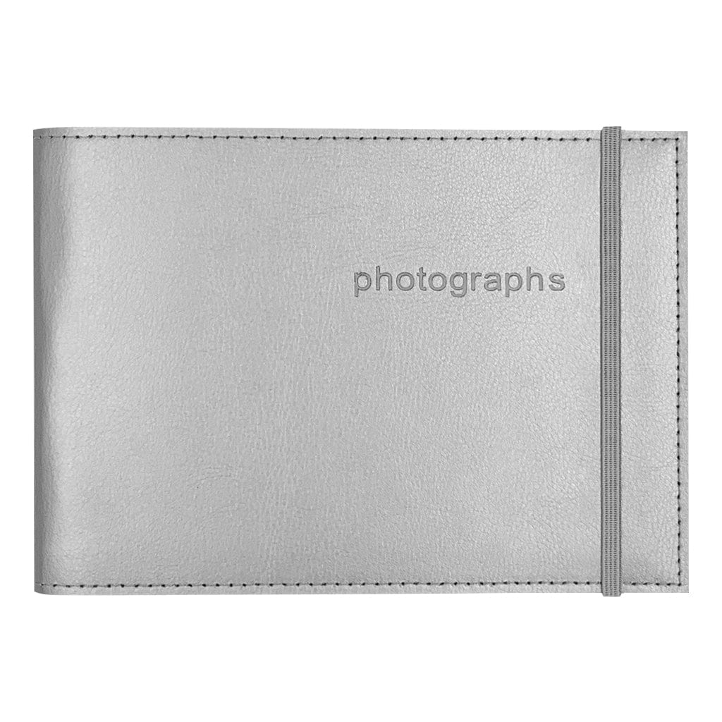 Citi Leather Silver Medium 5x7in Pocket Brag Book Photo Wallet from our Photo Albums collection by Profile Products (Australia) Pty Ltd