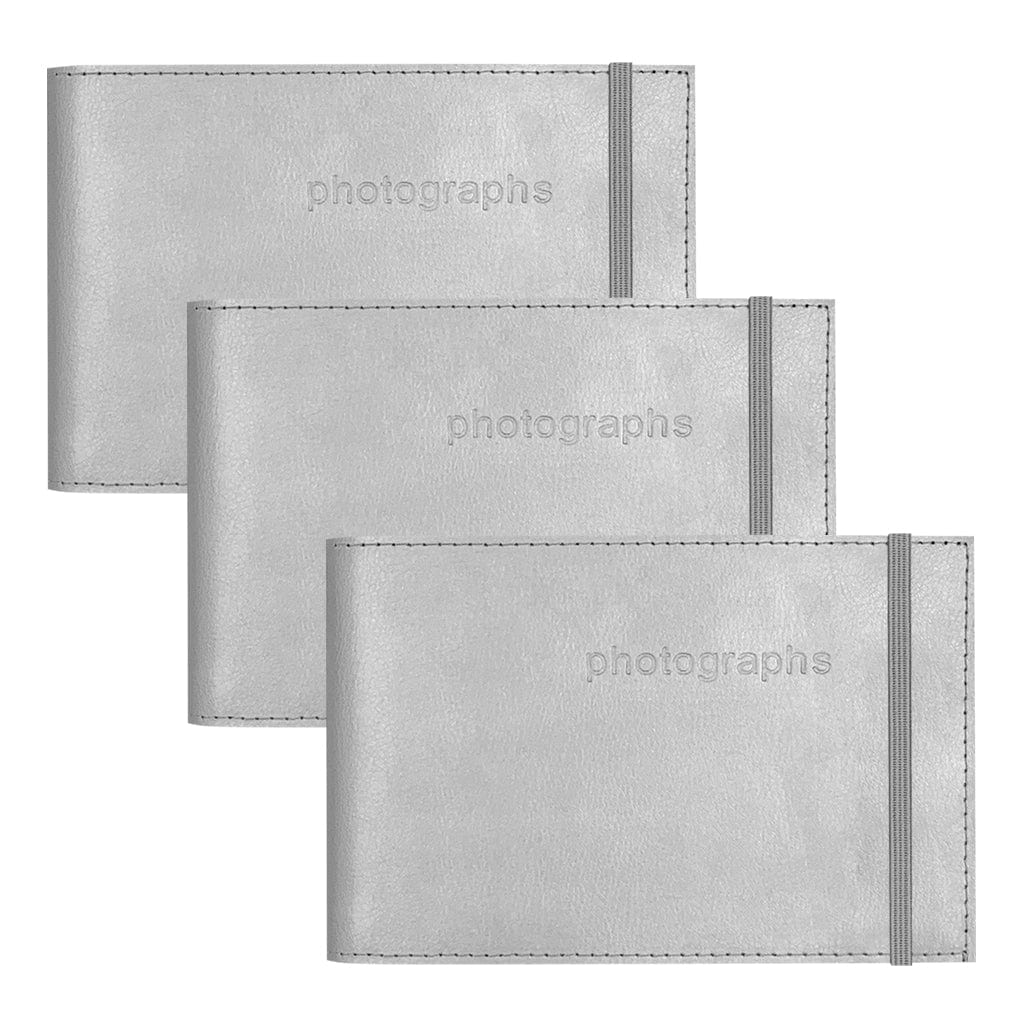 Citi Leather Silver Pocket Photo Wallet - 3 Pack Bundle from our Photo Albums collection by Profile Products (Australia) Pty Ltd