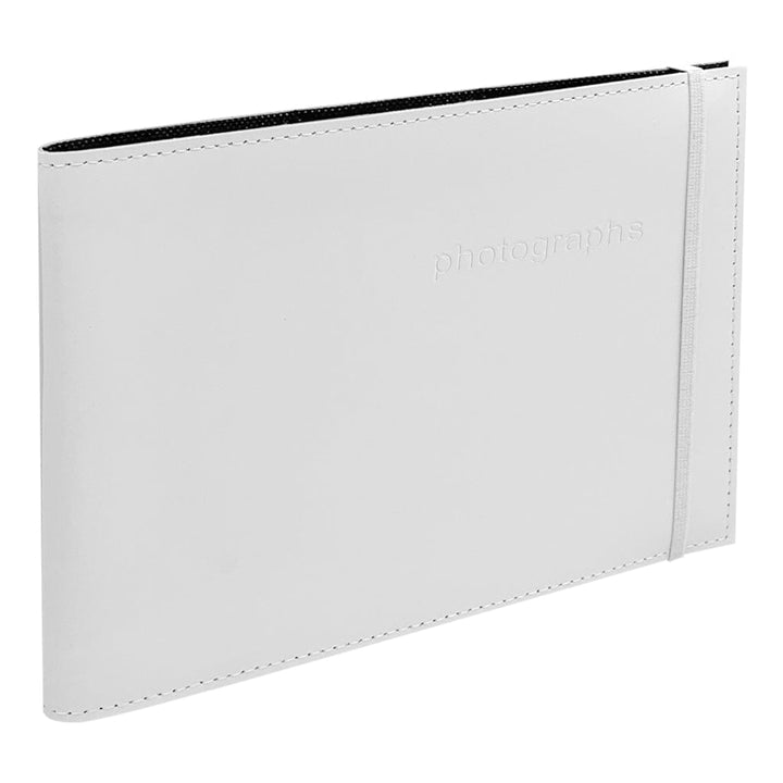 Citi Leather White Large 6x8in Pocket Brag Book Photo Wallet from our Photo Albums collection by Profile Products (Australia) Pty Ltd