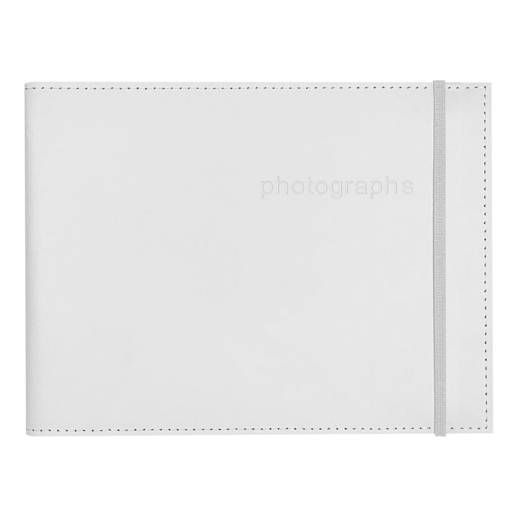 Citi Leather White Large 6x8in Pocket Brag Book Photo Wallet from our Photo Albums collection by Profile Products (Australia) Pty Ltd