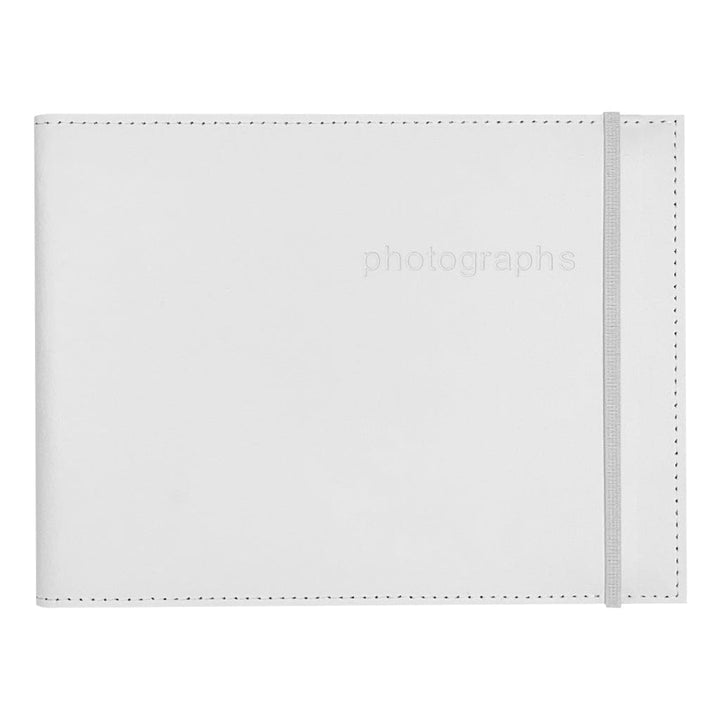 Citi Leather White Large 6x8in Pocket Brag Book Photo Wallet from our Photo Albums collection by Profile Products (Australia) Pty Ltd