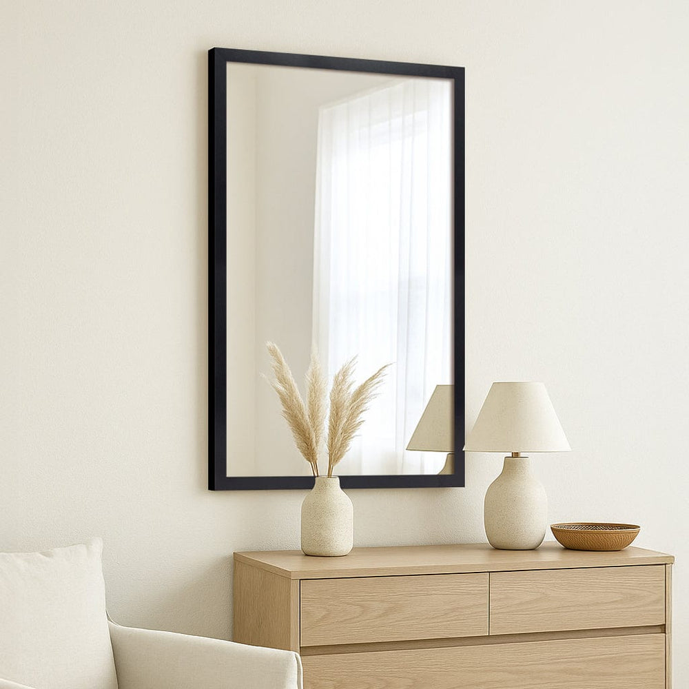 Classic Black Framed Mirror – 24x36 Inch Wall Mirror from our Australian Made Picture Frames collection by Profile Products (Australia) Pty Ltd