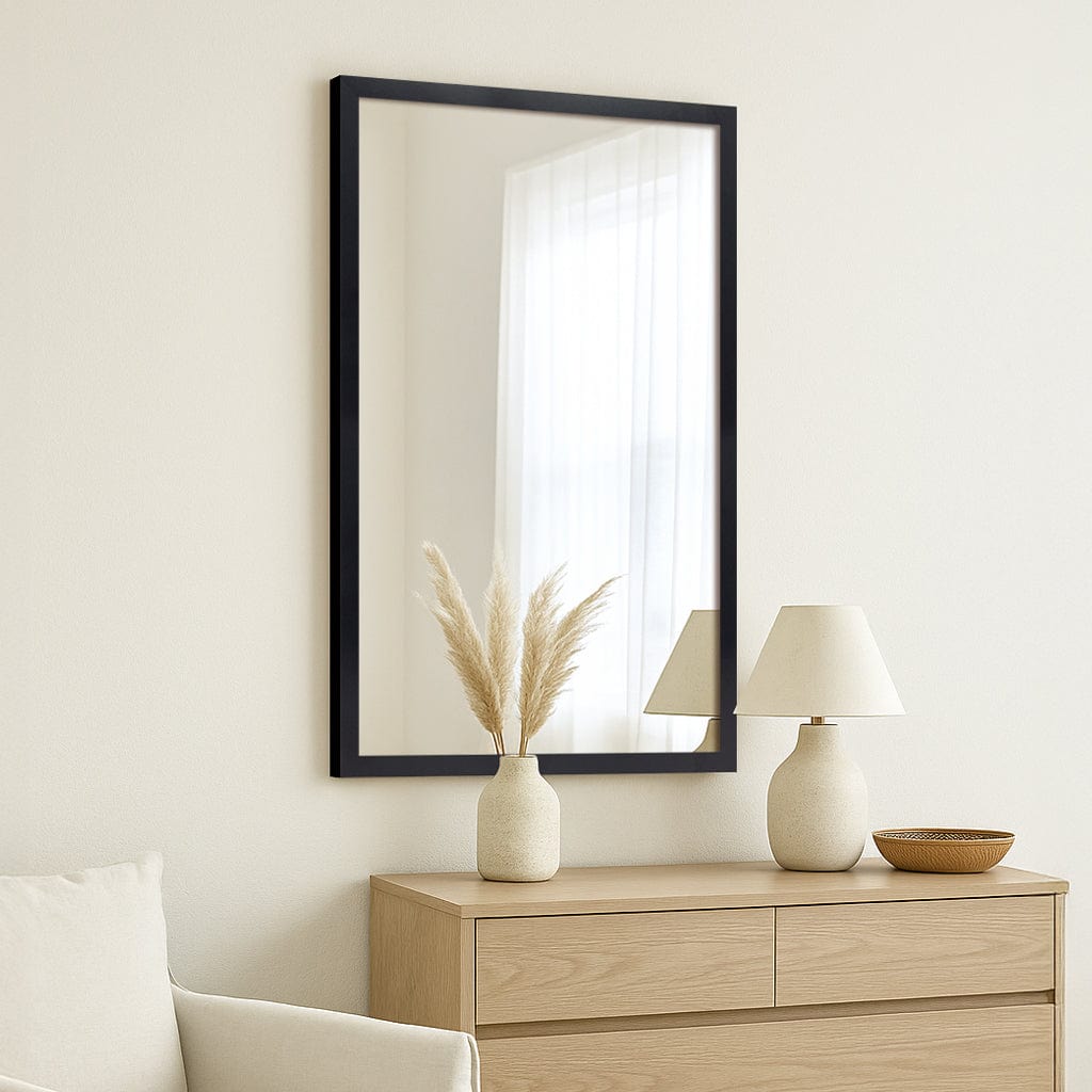 Classic Black Framed Mirror – 24x36 Inch Wall Mirror from our Australian Made Picture Frames collection by Profile Products (Australia) Pty Ltd