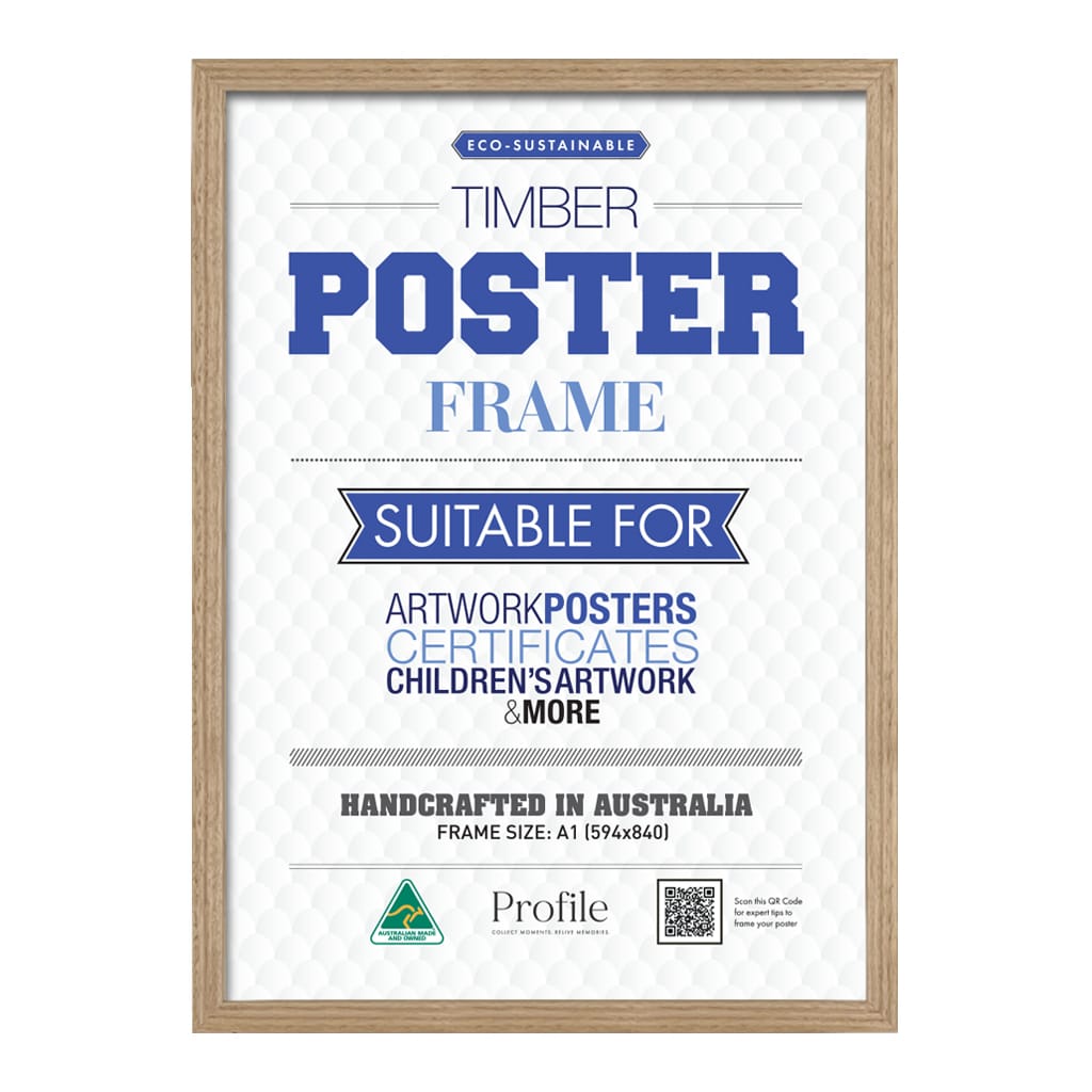 A1 Oak Frames | Australian Made | Solid Natural Timber Picture Frames ...