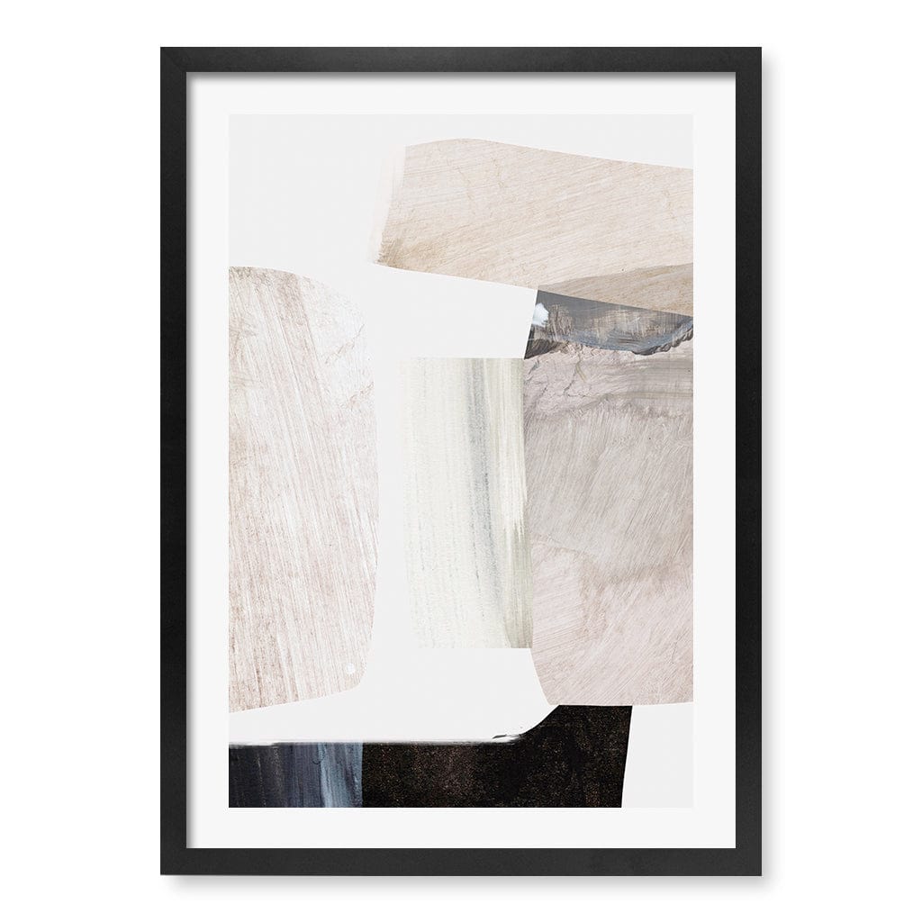 Clay 2 Abstract Wall Art Print by Dan Hobday A4 (21 x 29.7cm) / Matte Black Frame / White Border from our Australian Made Framed Wall Art, Prints & Posters collection by Profile Products (Australia) Pty Ltd