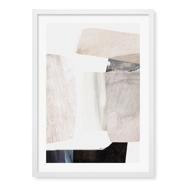 Clay 2 Abstract Wall Art Print by Dan Hobday A4 (21 x 29.7cm) / Matte White Frame / White Border from our Australian Made Framed Wall Art, Prints & Posters collection by Profile Products (Australia) Pty Ltd