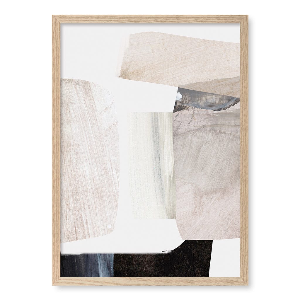 Clay 2 Abstract Wall Art Print by Dan Hobday A4 (21 x 29.7cm) / Natural Oak Frame / No Border from our Australian Made Framed Wall Art, Prints & Posters collection by Profile Products (Australia) Pty Ltd