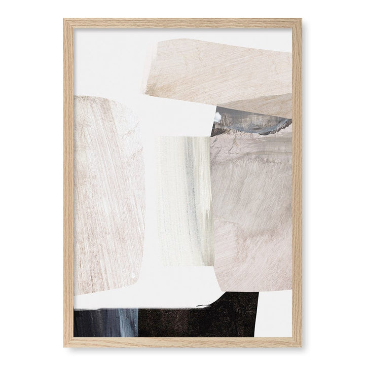Clay 2 Abstract Wall Art Print by Dan Hobday A4 (21 x 29.7cm) / Natural Oak Frame / No Border from our Australian Made Framed Wall Art, Prints & Posters collection by Profile Products (Australia) Pty Ltd