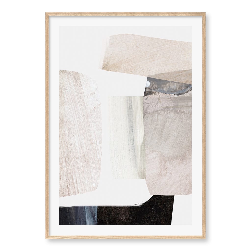 Clay 2 Wall Art Print A0 (84.1 x 118.9cm) / Natural Oak Frame / White Border from our Australian Made Wall Art collection by Profile Australia