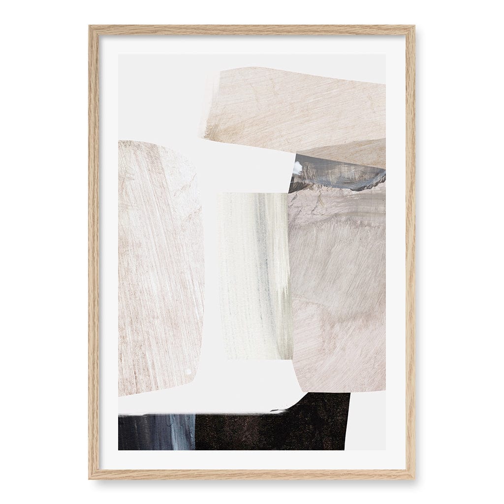 Clay 2 Wall Art Print A1 (59.4 x 84.1cm) / Natural Oak Frame / White Border from our Australian Made Wall Art collection by Profile Australia