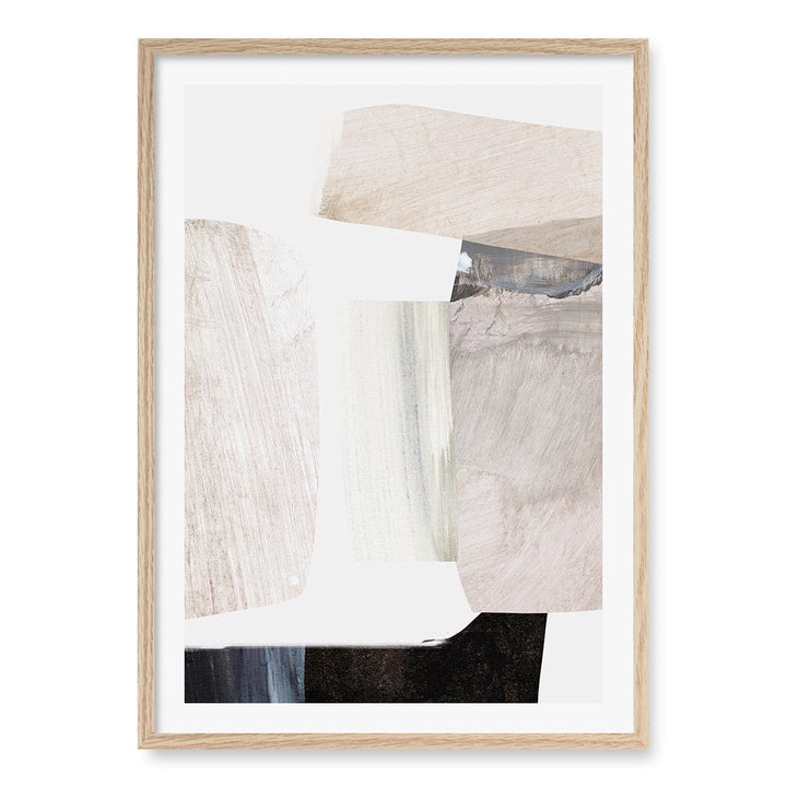 Clay 2 Wall Art Print A1 (59.4 x 84.1cm) / Natural Oak Frame / White Border from our Australian Made Wall Art collection by Profile Australia