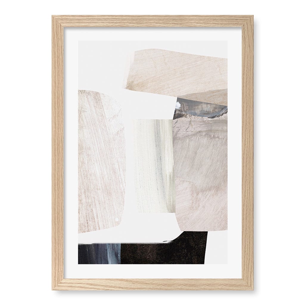 Clay 2 Wall Art Print A3 (29.7 x 42cm) / Natural Oak Frame / White Border from our Australian Made Wall Art collection by Profile Australia