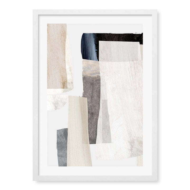Clay No2 Abstract Wall Art Print by Dan Hobday A4 (21 x 29.7cm) / Matte White Frame / White Border from our Australian Made Framed Wall Art, Prints & Posters collection by Profile Products (Australia) Pty Ltd
