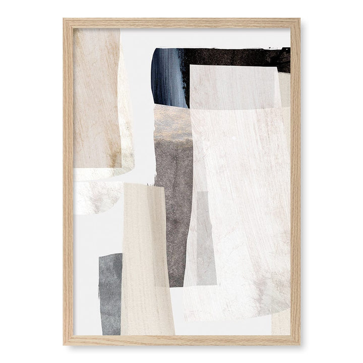 Clay No2 Abstract Wall Art Print by Dan Hobday A4 (21 x 29.7cm) / Natural Oak Frame / No Border from our Australian Made Framed Wall Art, Prints & Posters collection by Profile Products (Australia) Pty Ltd