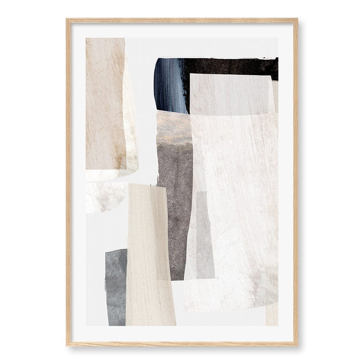 Clay No2 Wall Art Print A0 (84.1 x 118.9cm) / Natural Oak Frame / White Border from our Australian Made Wall Art collection by Profile Australia