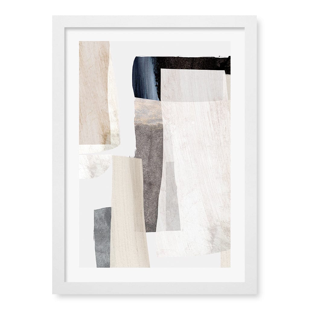 Clay No2 Wall Art Print A3 (29.7 x 42cm) / Matte White Frame / White Border from our Australian Made Wall Art collection by Profile Australia