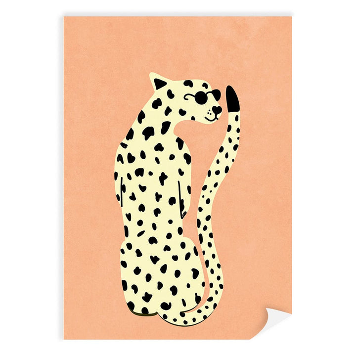 Cool Cheetah Kids Wall Art Print A4 (21 x 29.7cm) / Print Only / No Border from our Australian Made Framed Wall Art, Prints & Posters collection by Profile Products (Australia) Pty Ltd