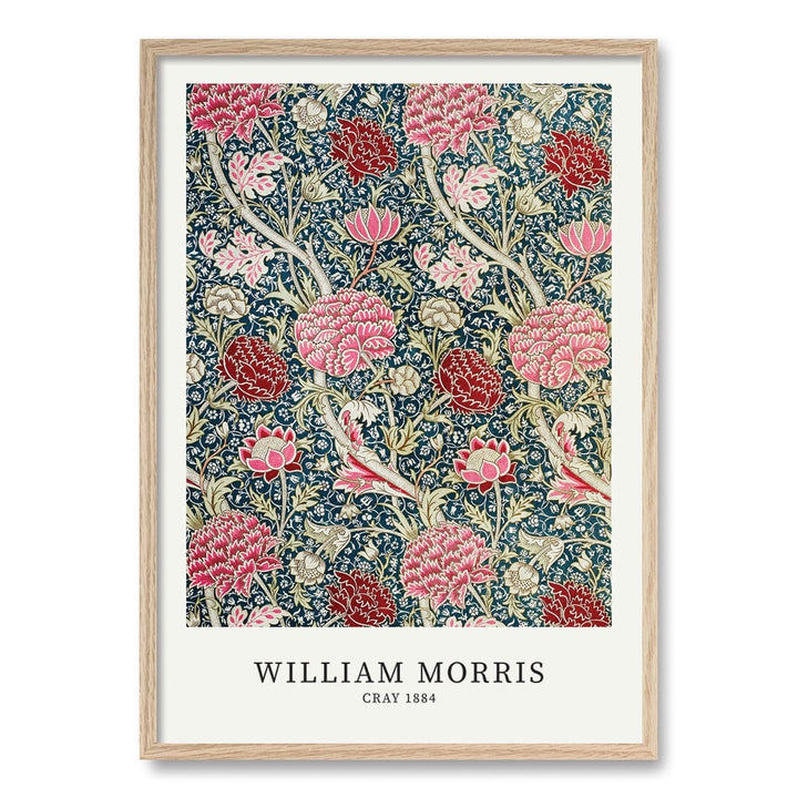 Cray Pattern Wall Art Print A1 (59.4 x 84.1cm) / Natural Oak Frame / No Border from our Australian Made Wall Art collection by Profile Australia