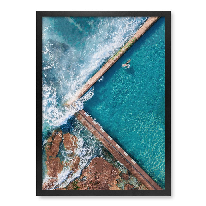 Cronulla Ocean Pool Wall Art Print A2 (42 x 59.4cm) / Matte Black Frame / No Border from our Australian Made Framed Wall Art, Prints & Posters collection by Profile Products (Australia) Pty Ltd