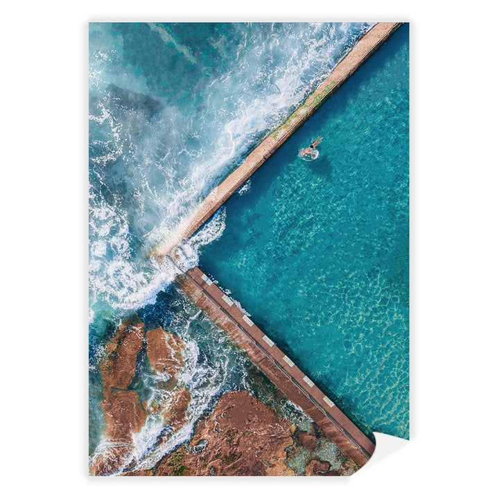 Cronulla Ocean Pool Wall Art Print A4 (21 x 29.7cm) / Print Only / No Border from our Australian Made Framed Wall Art, Prints & Posters collection by Profile Products (Australia) Pty Ltd