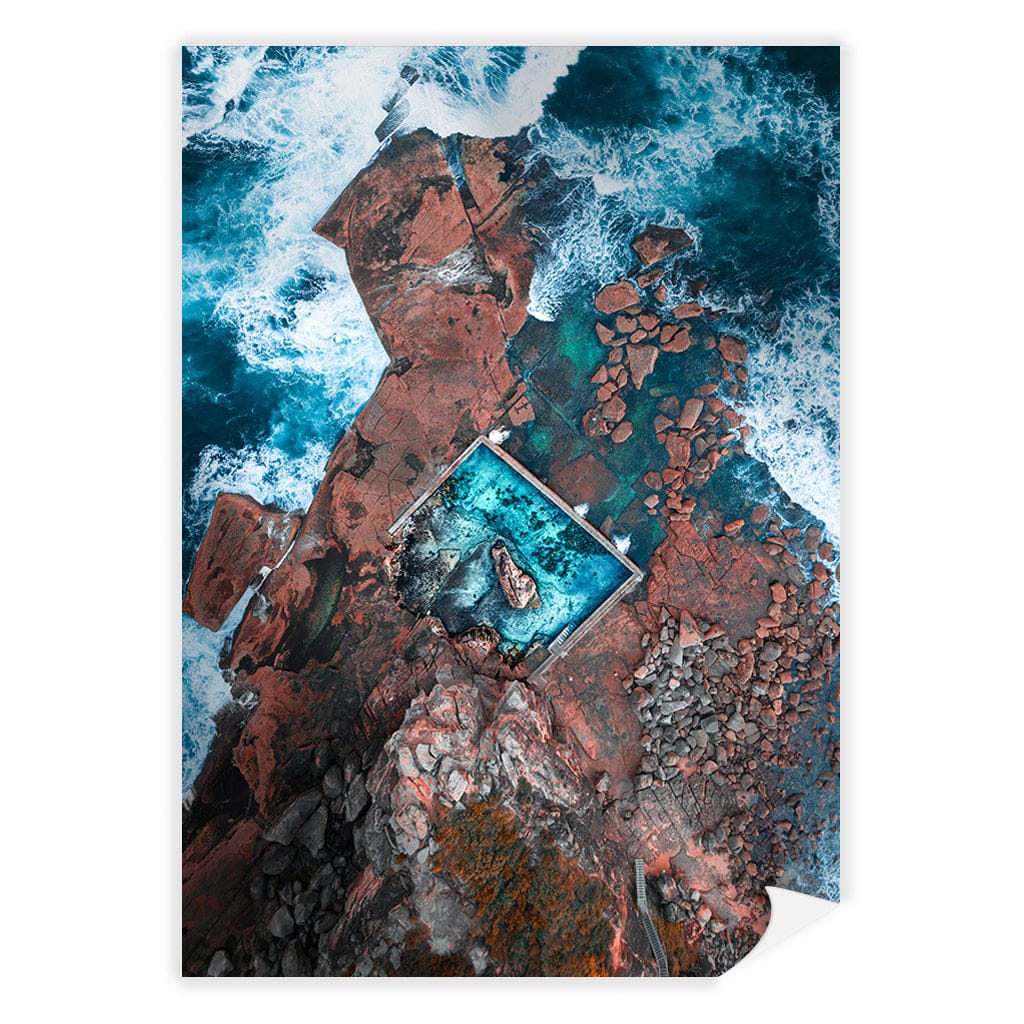 Curl Curl Ocean Pool 1 Wall Art Print A4 (21 x 29.7cm) / Print Only / No Border from our Australian Made Framed Wall Art, Prints & Posters collection by Profile Products (Australia) Pty Ltd