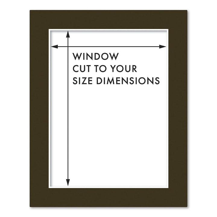 Custom Cut-to-Size Acid-Free Mat Board Chocolate / 8x10in (20.3x25.4cm) from our Mat Boards collection by Profile Australia