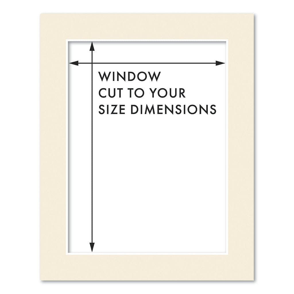 Custom Cut-to-Size Acid-Free Mat Board Ivory / 8x10in (20.3x25.4cm) from our Mat Boards collection by Profile Australia